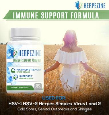 Herpezine Herpes treatment promotional image